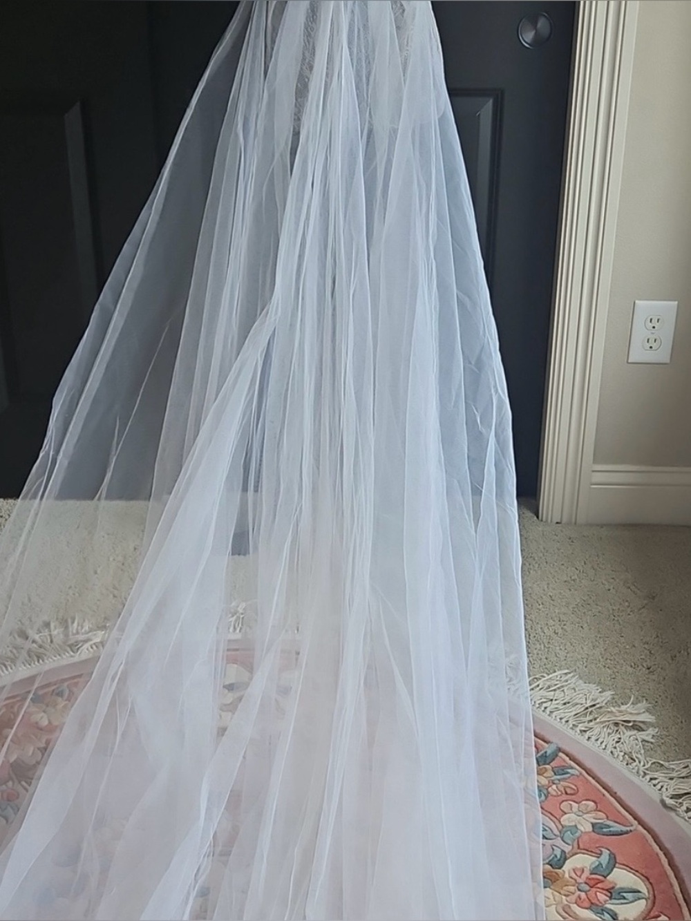 Ivory Detachable Tulle Overskirt - Make an offer! - Picture 4 of 11